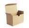 Open corrugated cardboard box