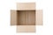 Open corrugated cardboard box