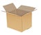 Open Corrugated cardboard box