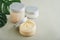 Open cosmetic cream container