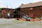 Open courtyard where visitors gather before starting the tour,Fort William Henry,Lake George,2015