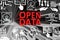 OPEN DATA concept blurred background