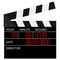 Open digital movie clapboard