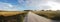 Open dirt road into Australian countryside