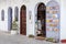 Open door of small souvenir shop, Tangier