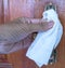 Open the door to protect the virus, protects hand from direct contact with door handle. Paper napkin to protect skin from virus an