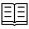 Open encyclopedia icon, outline style