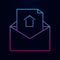 Open envelope for lette nolan icon. Simple thin line, outline vector of real estate icons for ui and ux, website or mobile