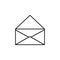 open envelope outline icon. Element of logistic icon for mobile concept and web apps. Thin line open envelope outline icon can be