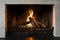 Open fireplace