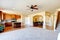 Open floor plan. View of kitchen, dining room and entryway.