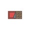 Open foil chocolate filled outline icon