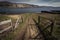 Open gate leading to the sea in mull