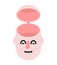 Open head empty. Vector illustration Part body