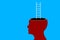 Open head with staircase. human head silhouette with ladder inside the hole . Business growth, psychology and mental health