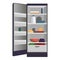 Open home fridge icon, cartoon style