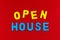 Open house home real estate property sale business grand opening