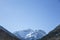 Open landscape with Snow and forest for a ski typical resort wellness winter