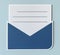 Open letter email alert web icon