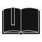 Open library literature book icon, simple style