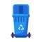 Open Lid Transportable Paper Waste Container