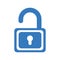 Open lock, unlock, unlocked icon