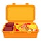 Open lunchbox icon, cartoon style