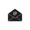 Open mail solid icon, representing email, envelope