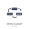 Open-market operations icon. Trendy flat vector Open-market operations icon on white background from Business collection