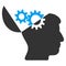 Open Mind Gears Vector Icon