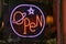 Open - Neon sign