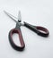 An open pair of scissors