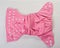 Open pink cloth diaper