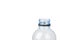 Open plastic bottle on white background