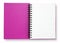 Open Purple Note Book