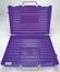 Open Purple plastic School case