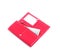 Open purse feminine red with money 4