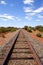 Open railroad in the Australian Outback