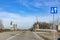 Open railway crossing with barriere and traffic light