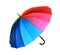 Open rainbow color umbrella