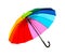 Open rainbow color umbrella
