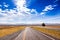 Open road and big skies in the Karoo.