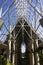 Open roof frame of the El Portal Rain Forest Center in the El Yunque Rainforest