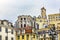 Open roof of Igreja do Carmo ruins in Lisbon