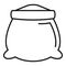 Open sack icon, outline style