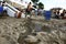 Open sewage in salvador beach