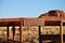 Open sign on abandoned Navajo shop.