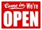 Open Sign - XL