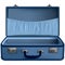 Open suitcase blue isolated on white background