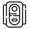 Open switch energy icon, outline style